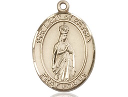 [7205KT] 14kt Gold Our Lady of Fatima Medal