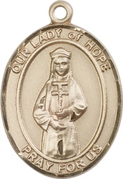 [7230KT] 14kt Gold Our Lady of Hope Medal