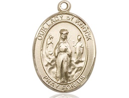 [7246KT] 14kt Gold Our Lady of Knock Medal