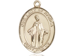 [7269KT] 14kt Gold Our Lady of Africa Medal