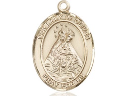 [7303KT] 14kt Gold Our Lady of Olives Medal