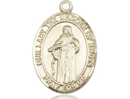 [7383KT] 14kt Gold Our Lady of Knots Medal