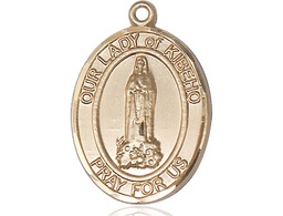 [7414KT] 14kt Gold Our Lady of Kibeho Medal