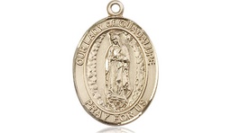 [8206KT] 14kt Gold Our Lady of Guadalupe Medal