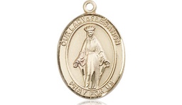 [8229KT] 14kt Gold Our Lady of Lebanon Medal
