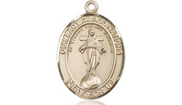 [8242KT] 14kt Gold Our Lady of All Nations Medal