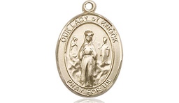 [8246KT] 14kt Gold Our Lady of Knock Medal