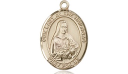[8247KT] 14kt Gold Our Lady of the Railroad Medal