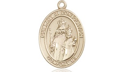 [8292KT] 14kt Gold Our Lady of Consolation Medal