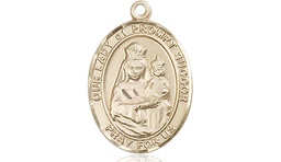 [8299KT] 14kt Gold Our Lady of Prompt Succor Medal