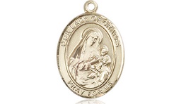 [8347KT] 14kt Gold Our Lady of Grapes Medal