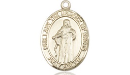 [8383KT] 14kt Gold Our Lady of Knots Medal