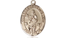 [8388KT] 14kt Gold Our Lady of Assumption Medal