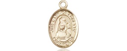 [9082KT] 14kt Gold Our Lady of Loretto Medal