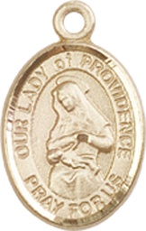 [9087KT] 14kt Gold Our Lady of Providence Medal