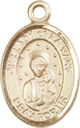 [9115KT] 14kt Gold Our Lady of la Vang Medal