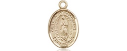[9206KT] 14kt Gold Our Lady of Guadalupe Medal