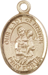 [9246KT] 14kt Gold Our Lady of Knock Medal