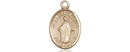 [9269KT] 14kt Gold Our Lady of Africa Medal