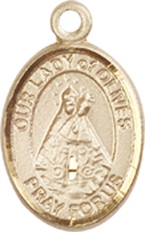 [9303KT] 14kt Gold Our Lady of Olives Medal