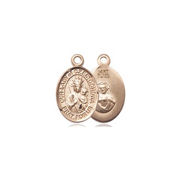 [9421KT] 14kt Gold Our Lady of Czestochowa Medal