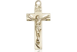 [0006KT] 14kt Gold Crucifix Medal