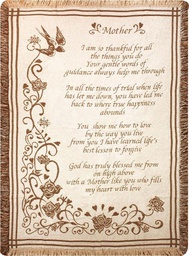 [AMSOTF] Mother...So Thankful 46X60 Tapestry Throw