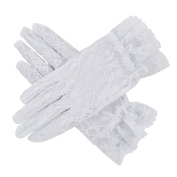 [F2020 ] First Communion Lace Gloves - Communion