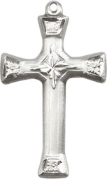 [6023SS] Sterling Silver Cross Medal