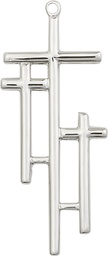 [6030SS] Sterling Silver Cross Medal