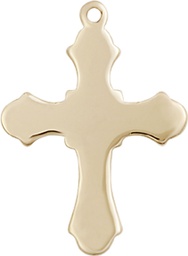 [6036GF1] 14kt Gold Filled Cross Medal