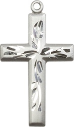 [5924SS] Sterling Silver Cross Medal