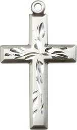 [5925SS] Sterling Silver Cross Medal
