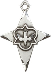[5928SS] Sterling Silver Cross Medal
