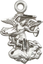 [5940SS] Sterling Silver Saint Michael the Archangel Medal