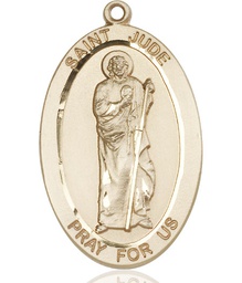 [5951GF] 14kt Gold Filled Saint Jude Medal