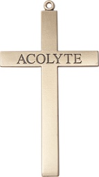 [5957GF] 14kt Gold Filled Acolyte Cross Medal