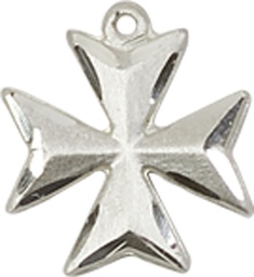 [5992SS-CX] Sterling Silver Maltese Cross Medal