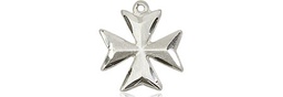 [5992SS-CX] Sterling Silver Maltese Cross Medal