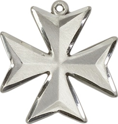 [5993SS-CV] Sterling Silver Maltese Cross Medal