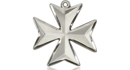 [5993SS-CV] Sterling Silver Maltese Cross Medal