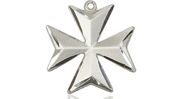 [5993SS-CX] Sterling Silver Maltese Cross Medal