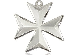[5994SS-CV] Sterling Silver Maltese Cross Medal