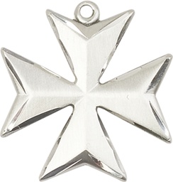 [5994SS-CX] Sterling Silver Maltese Cross Medal