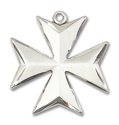 [5994SS-CX] Sterling Silver Maltese Cross Medal