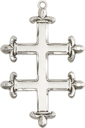[5995SS] Sterling Silver Cross of Lorraine Medal