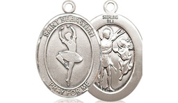 [8173SS] Sterling Silver Saint Sebastian Dance Medal