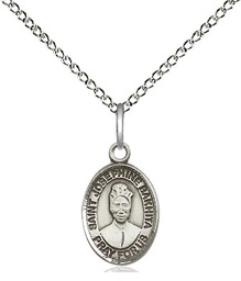 [9360SS/18SS] Sterling Silver Saint Josephine Bakhita Pendant on a 18 inch Sterling Silver Light Curb chain