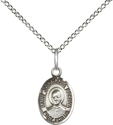 [9362SS/18SS] Sterling Silver Saint Josemaria Escriva Pendant on a 18 inch Sterling Silver Light Curb chain