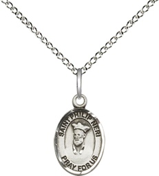 [9369SS/18SS] Sterling Silver Saint Philip Neri Pendant on a 18 inch Sterling Silver Light Curb chain